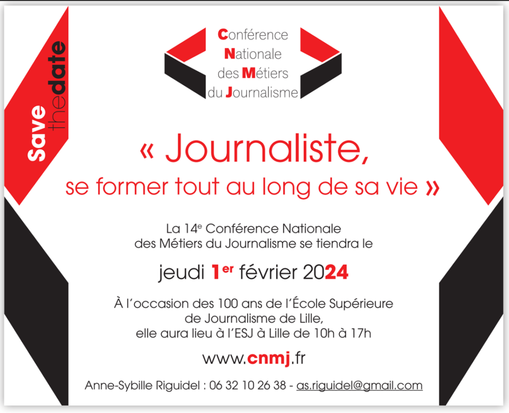 [CONFÉRENCE] « Journaliste, se former tout au long de sa vie » avec l’ESJ-Lille